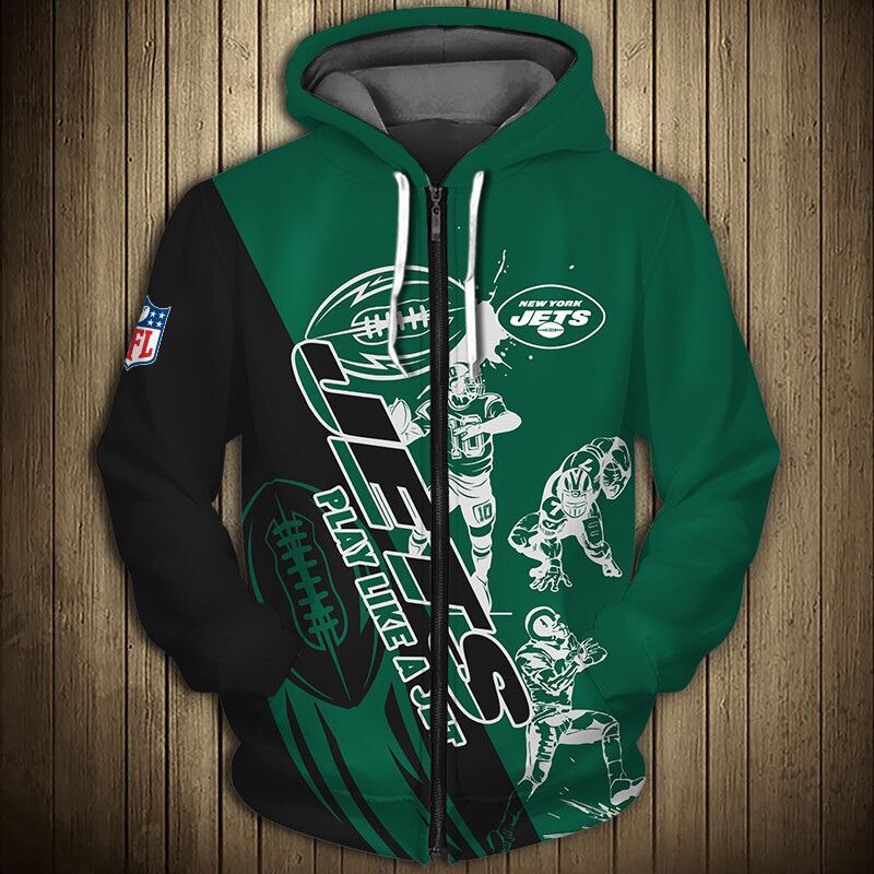 NEW YORK JETS 3D HOODIE NNYJ002