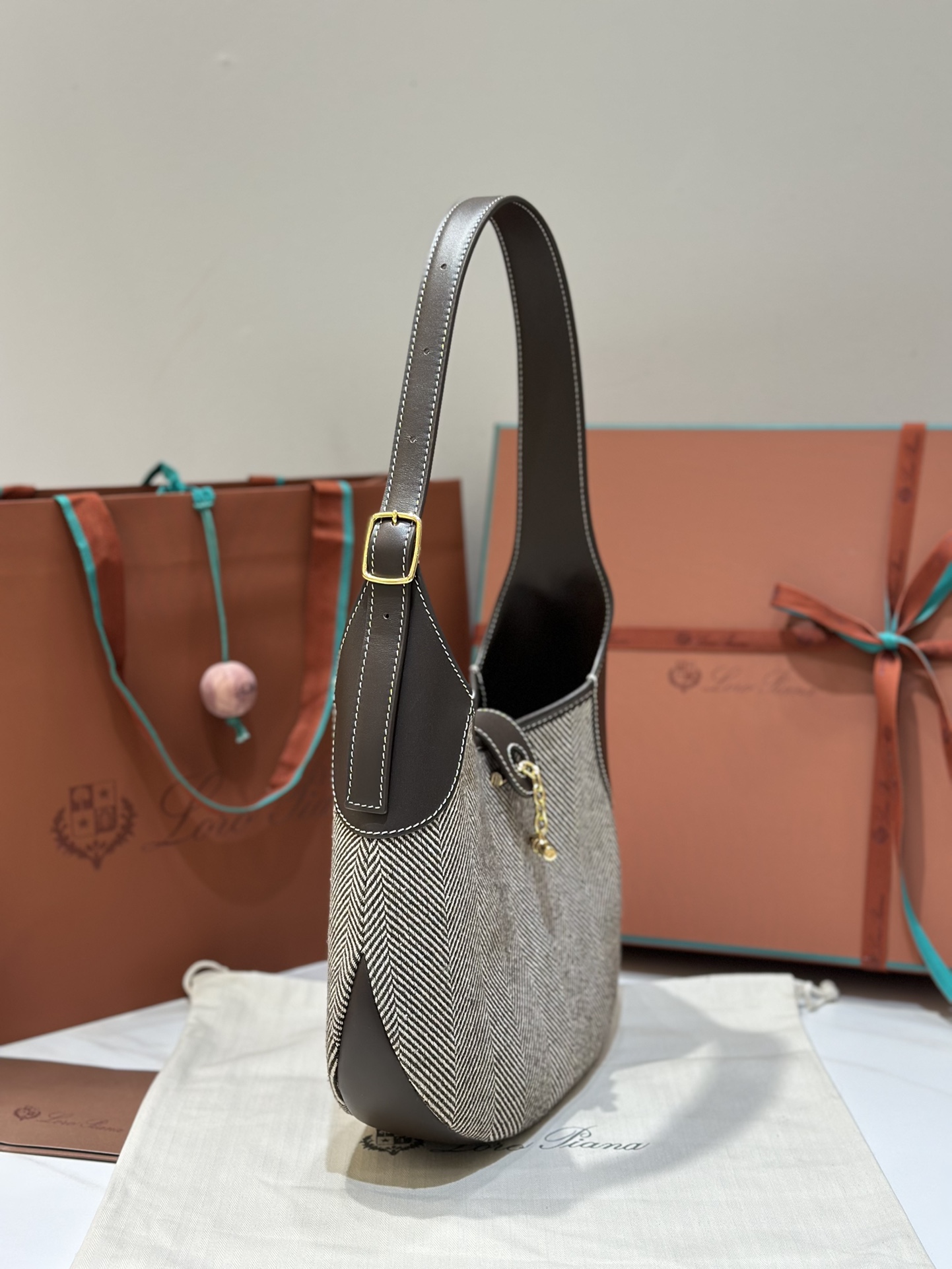 Loro Piana Bobbin Underarm Bag