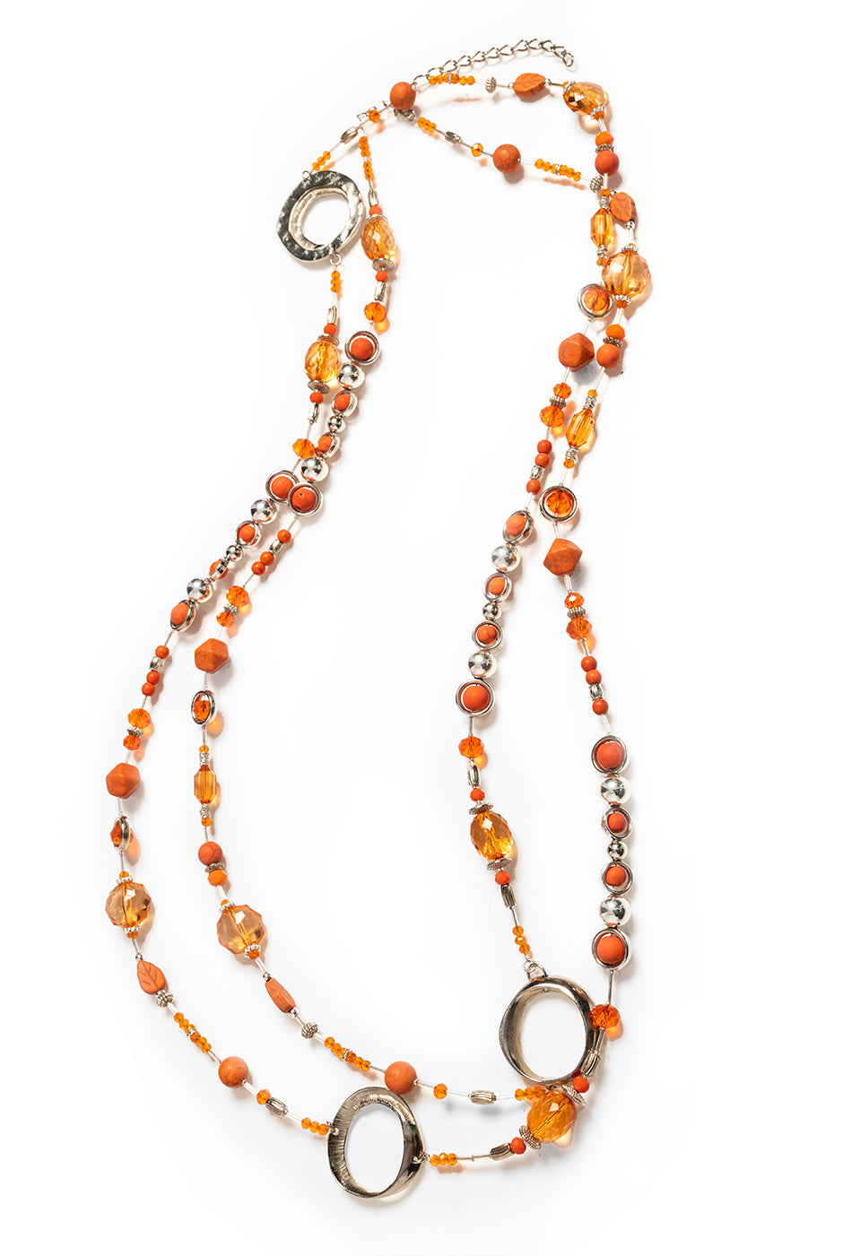 Collar Silver Orange
