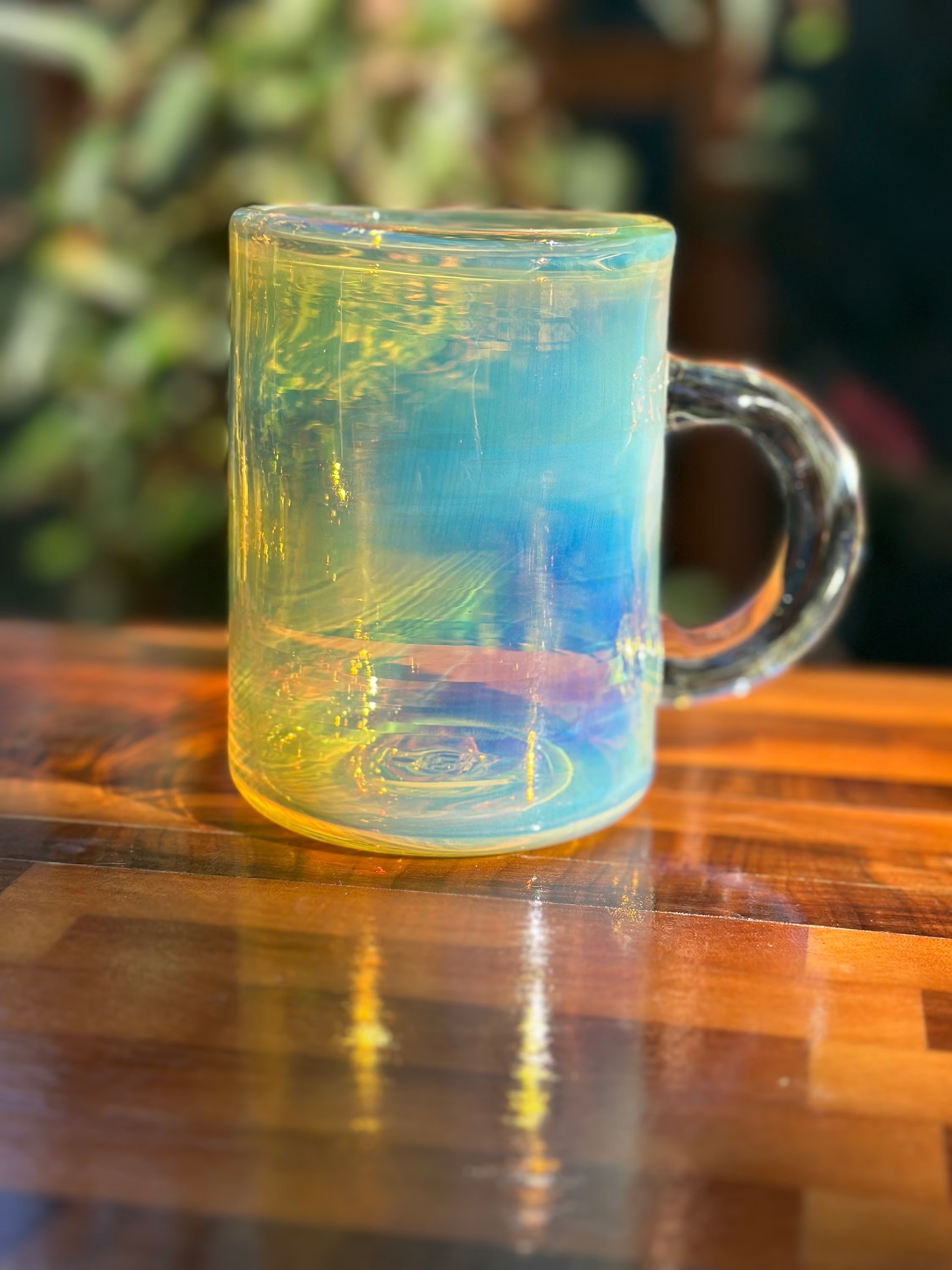 Iridescent Glass Mug