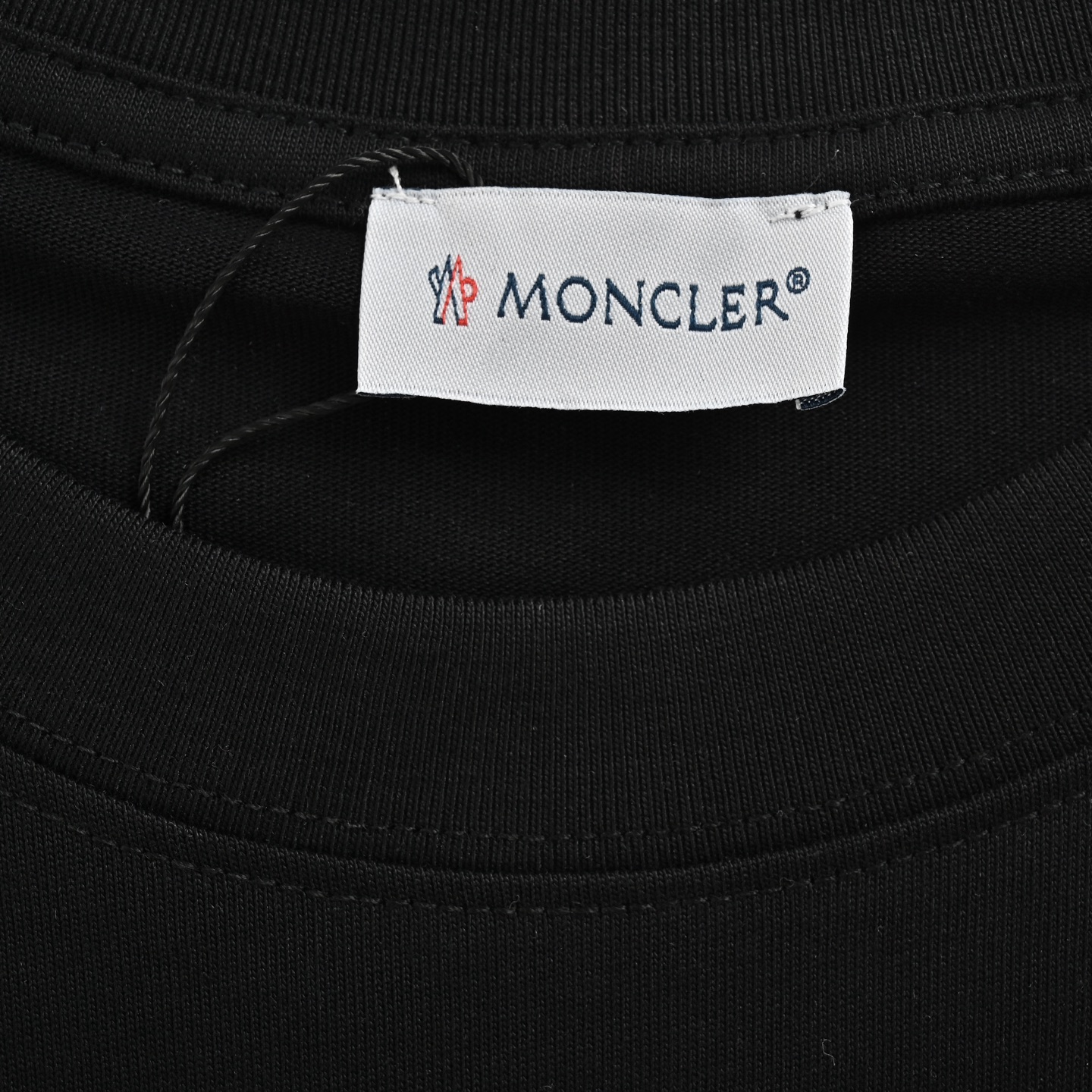 Moncler 25ss flocked logo laser printed short sleeves