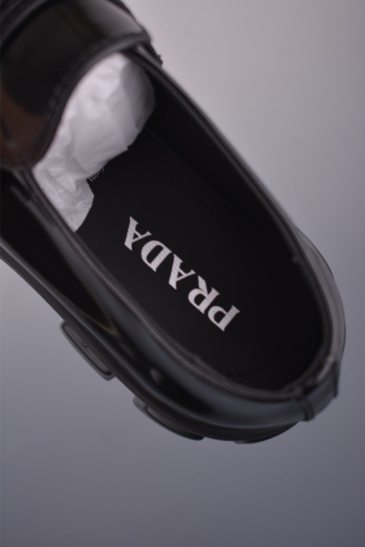 Prada Platform Logo Lace-Up Loafers 80906
