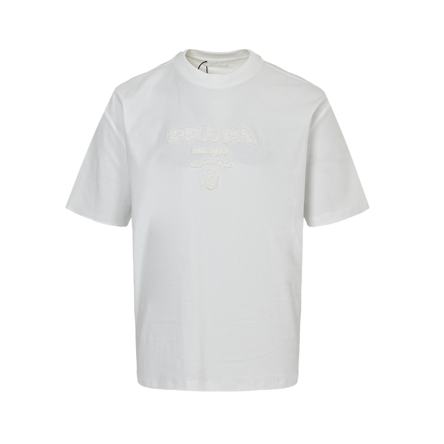 Prada 25ss dark pattern towel embroidered logo short sleeve
