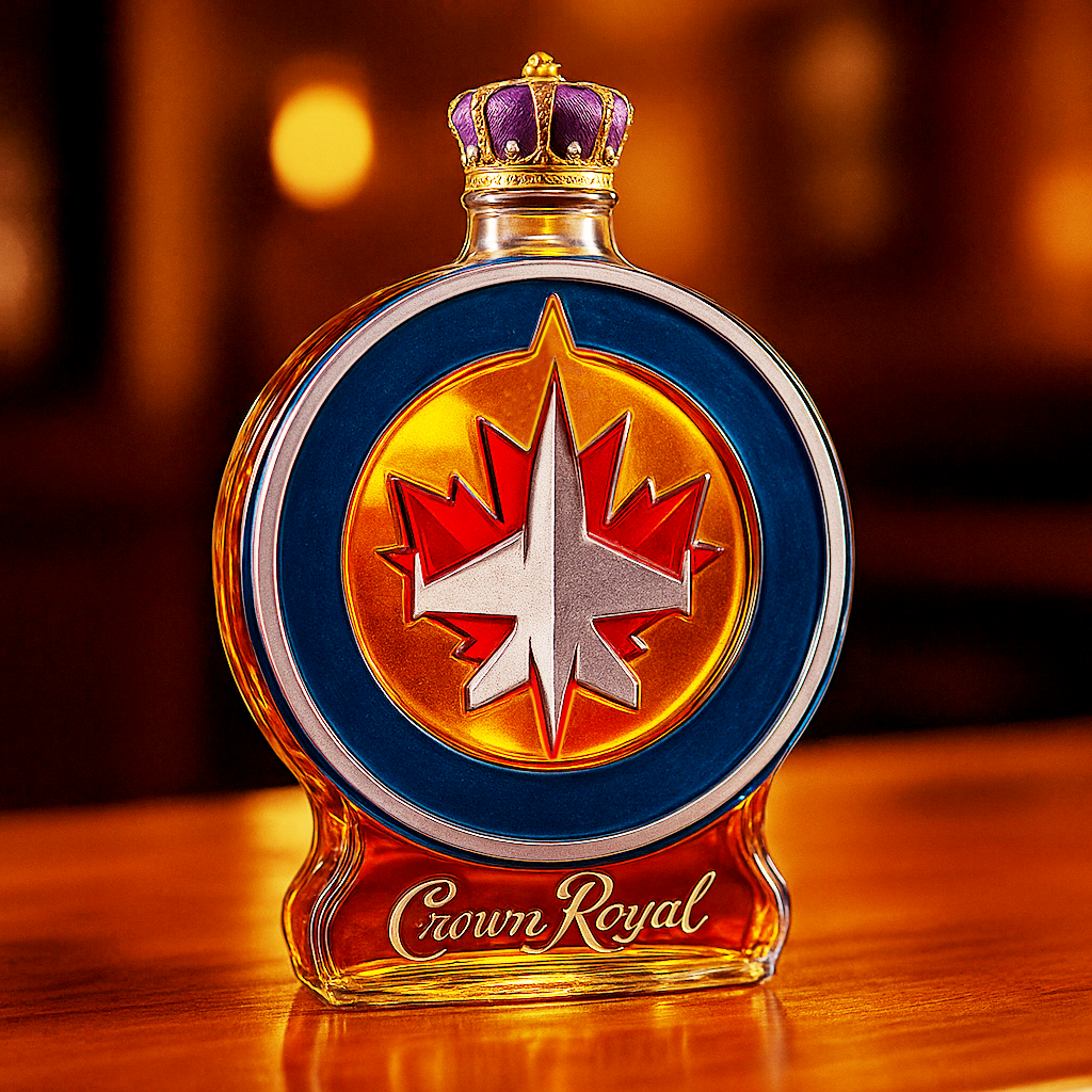 Winnipeg Jets Whiskey Bottle