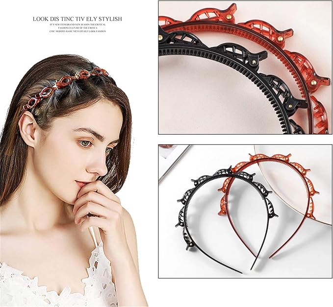 ⚡Flash Sale⚡Braided Headband With Clips