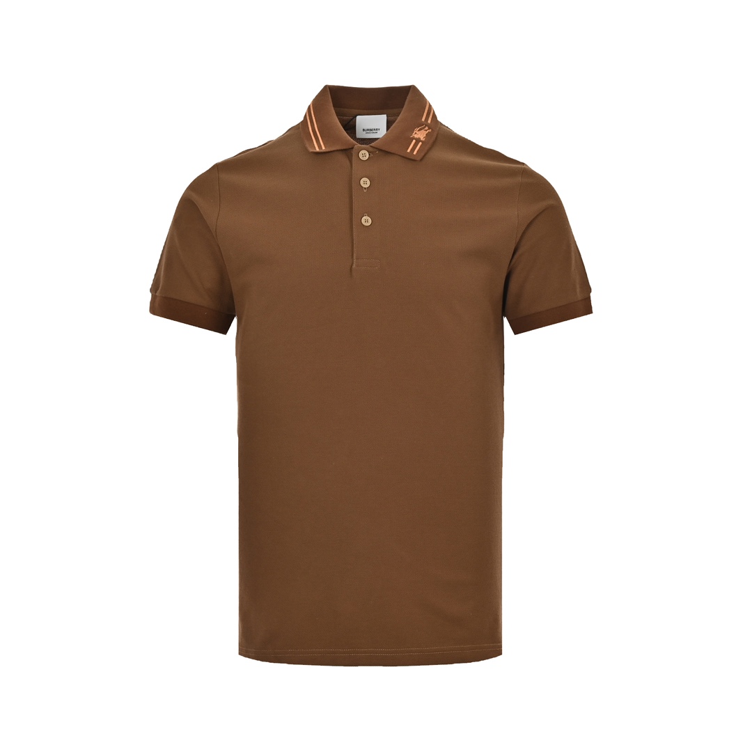 Burberry Polo short sleeves with warhorse embroidery on the collar