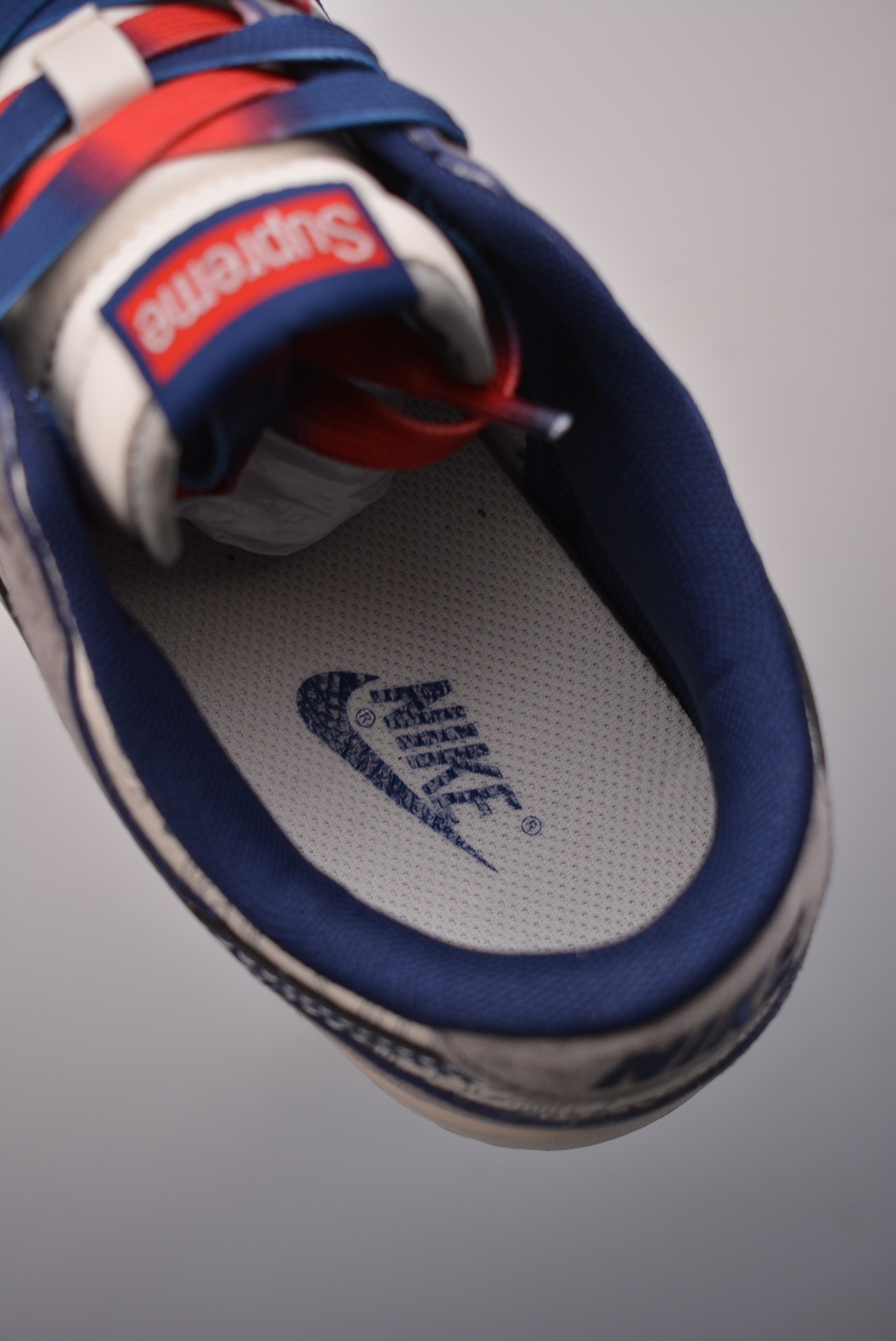 Supreme x Nike By You SB Dunk Low Retro SP Dark Grey Beige Blue DM6868-005
