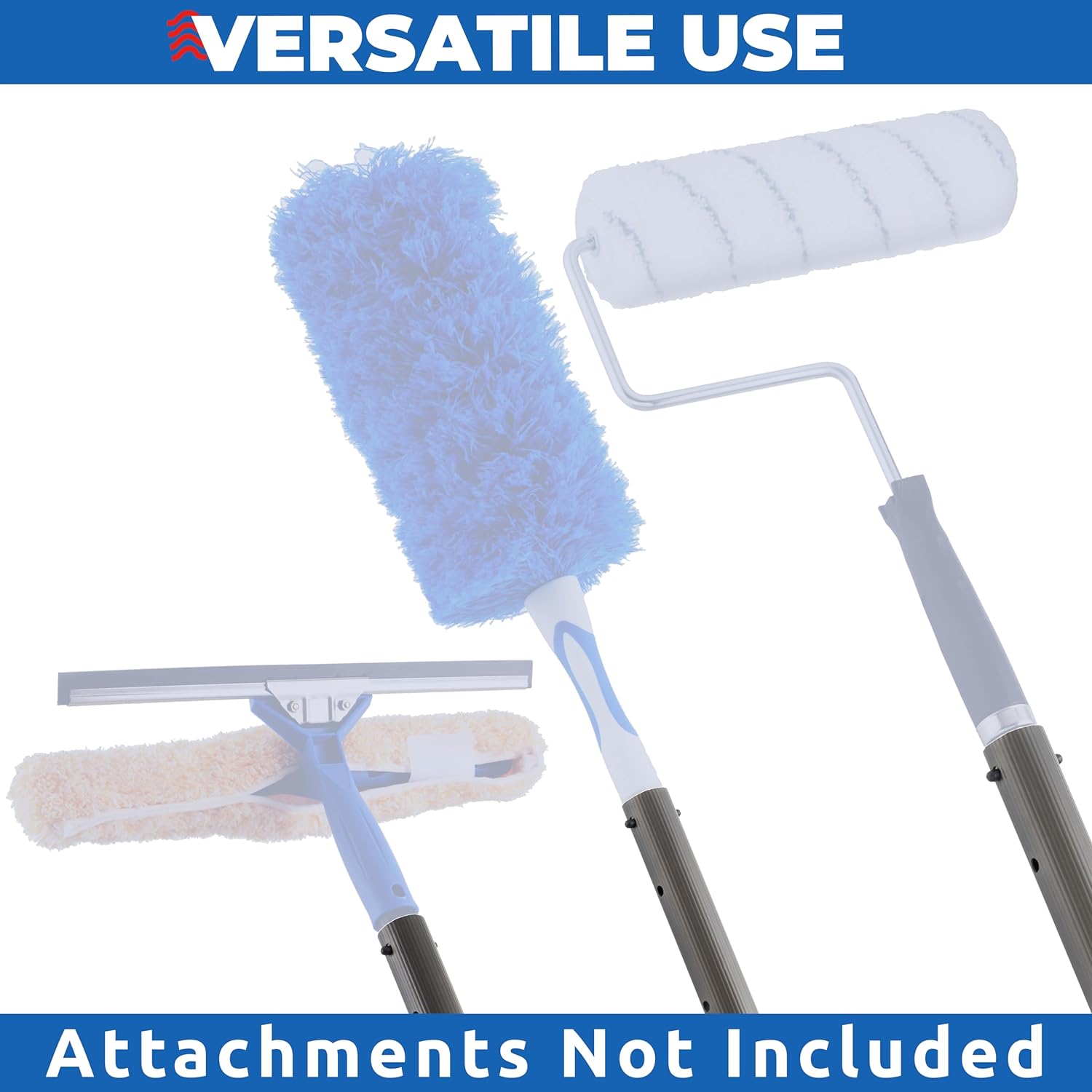 ProTuff Pool Pole for Cleaning Telescopic 16ft Heavy Duty