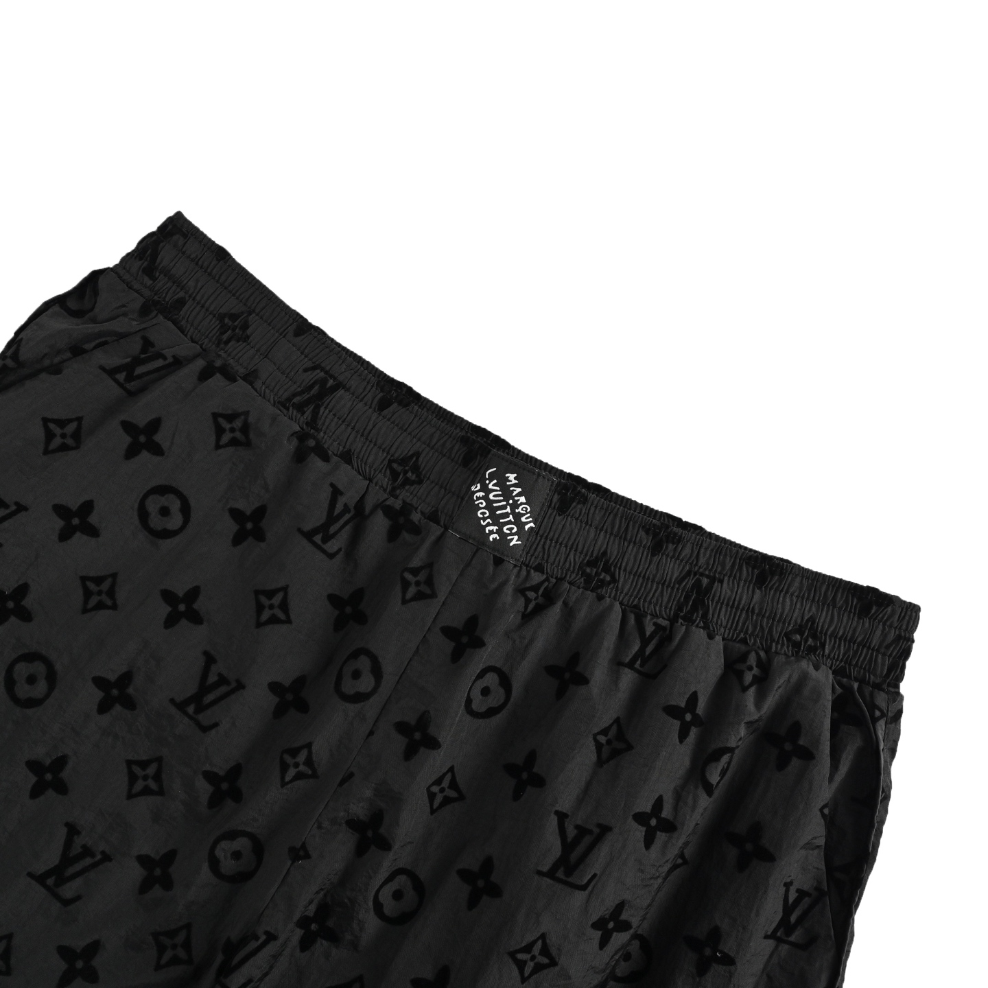 Louis Vuitton 25ss all over monogram flocked beach shorts