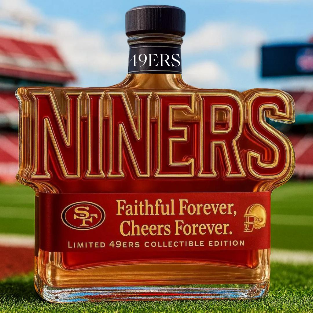 49ers NINERS Amber Decanter