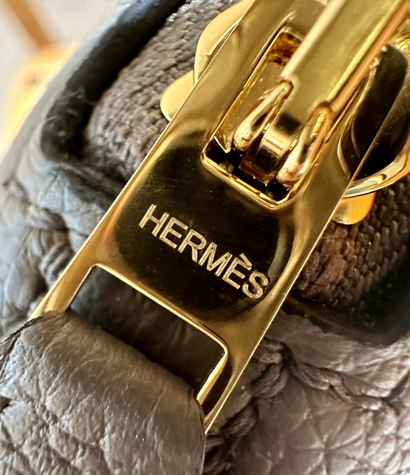 Hermès Bolide 0LGris Meyer Handbag (Handmade to Order)