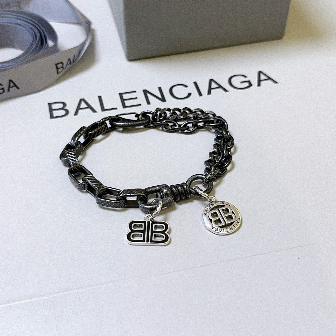 Balenciaga BB Vintage Chain Bracelet