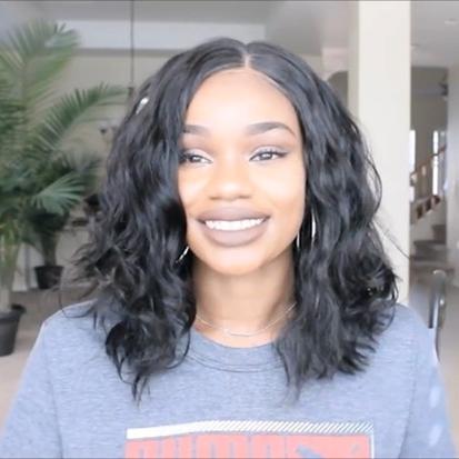 New Affordable Basic Cap Frontal Lace Wig Perfect For Summer!!! Wavy Bob