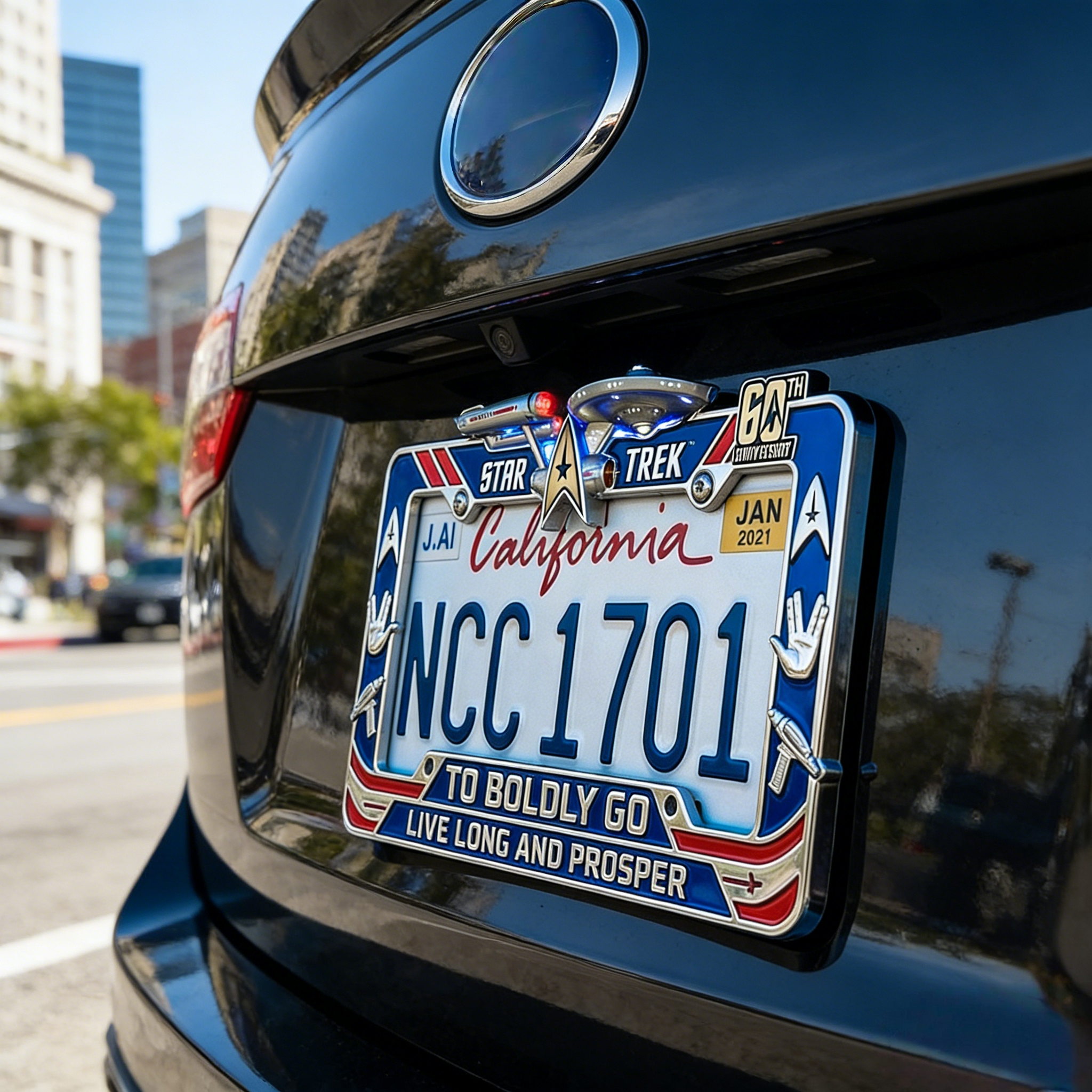 Star Trek 60th Anniversary NCC-1701 License Plate Frame