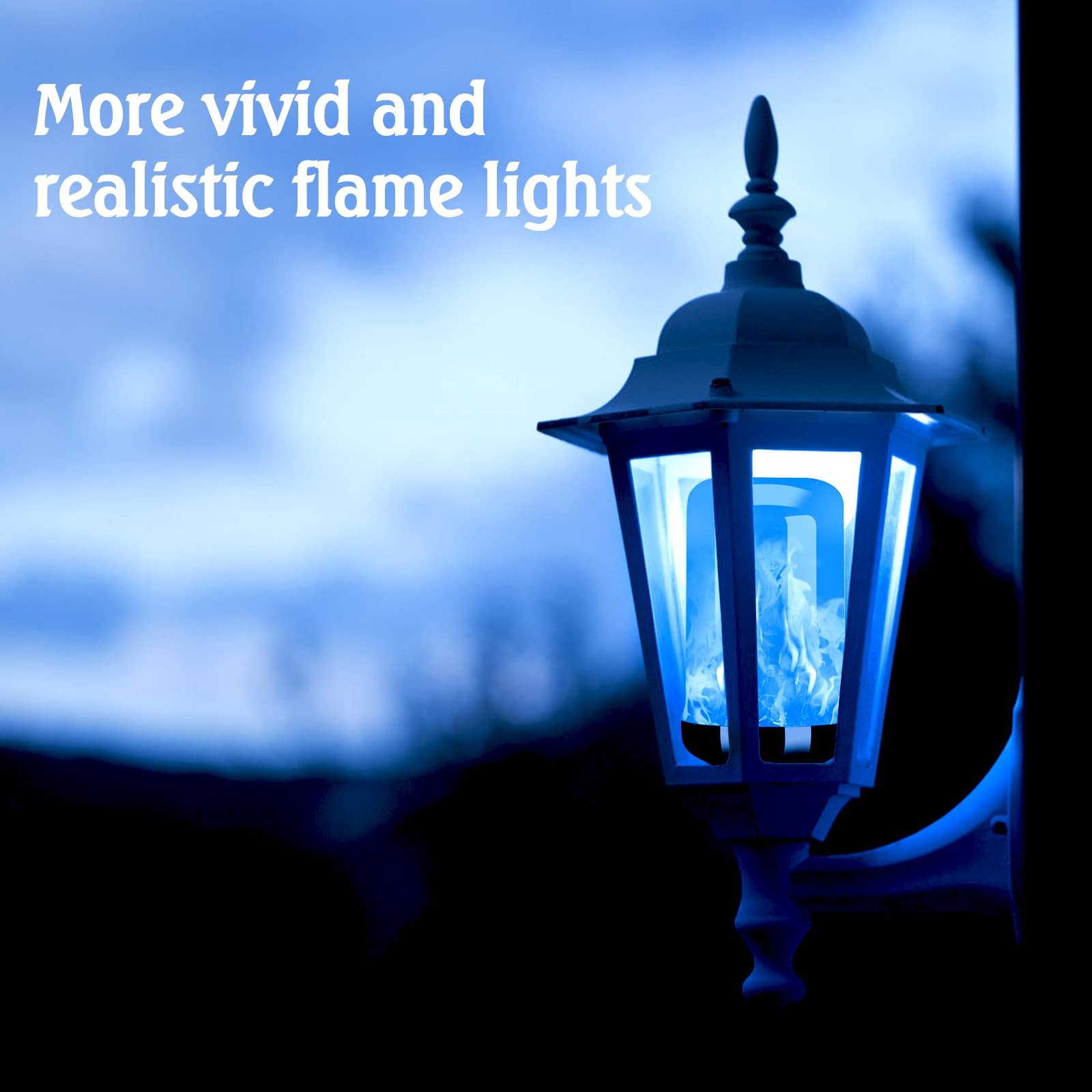 LED flame light bulb with gravity sensing effect