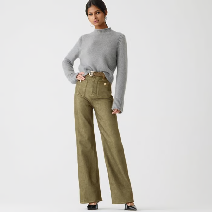 Tummy Control Sailor Wide Leg Trouser(Buy 2 Free Shipping & Get 10% Off)