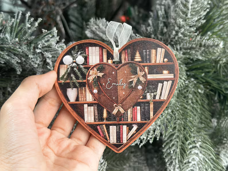 Personalized Christmaas Book Ornament