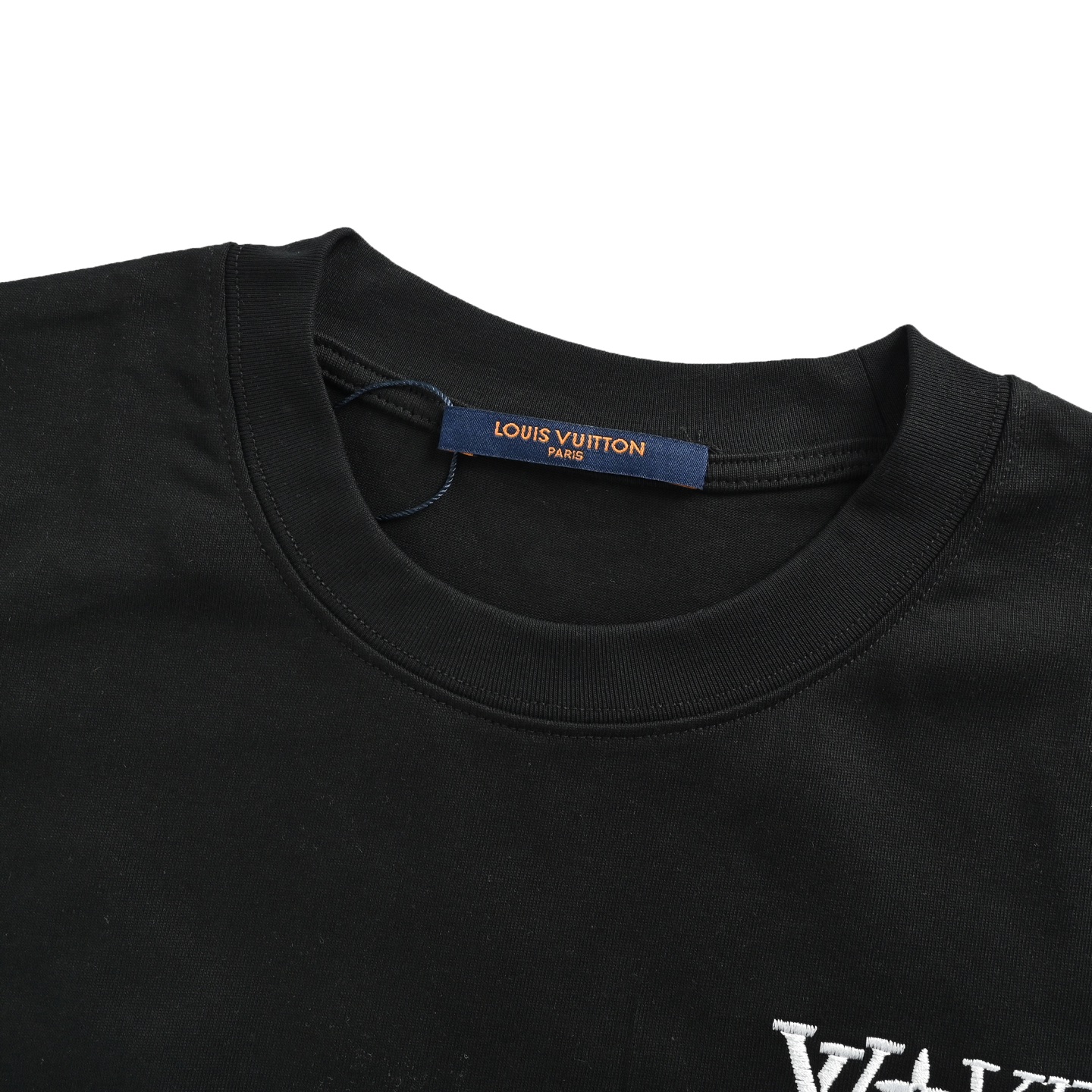 Louis Vuitton 25ss three flower slogan towel embroidered short sleeves