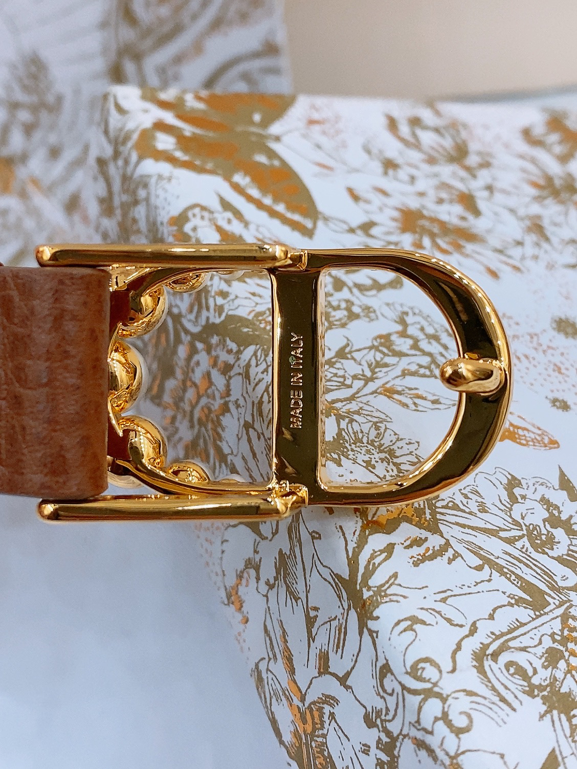 Dior Saddle Belt Cowhide Leather Belt 2.0CM Width
