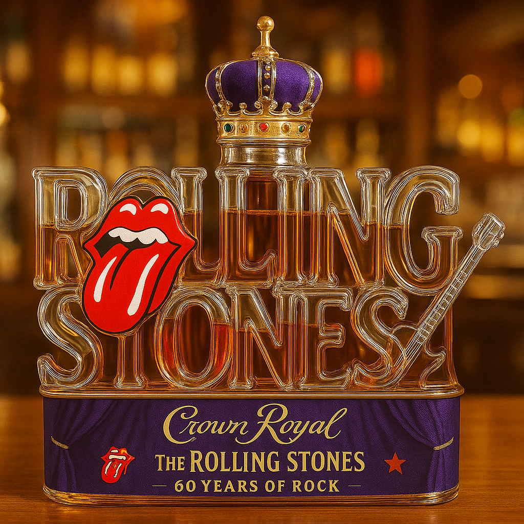 Rolling Stones 60th Anniversary Whiskey Bottle