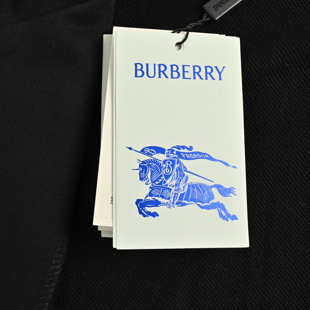 Burberry 24Fw shield and horse print zip-up hooded jacket