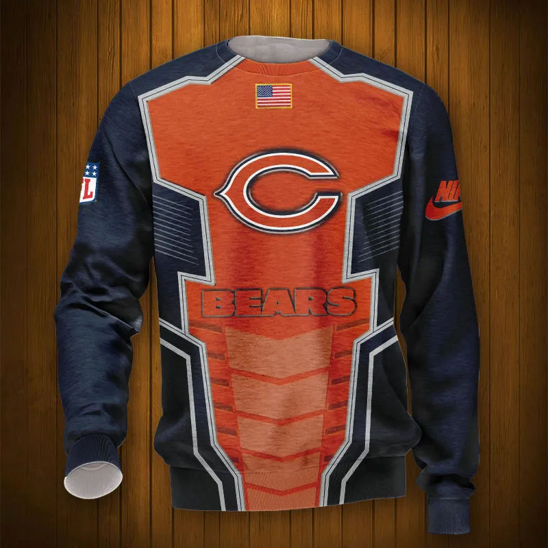 CHICAGO BEARS 3D HOODIE TTB4304