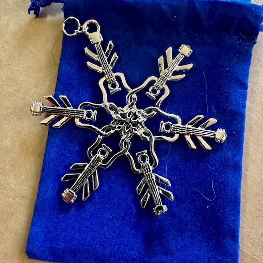 Guitar🎸❄️ Snowflake Ornament