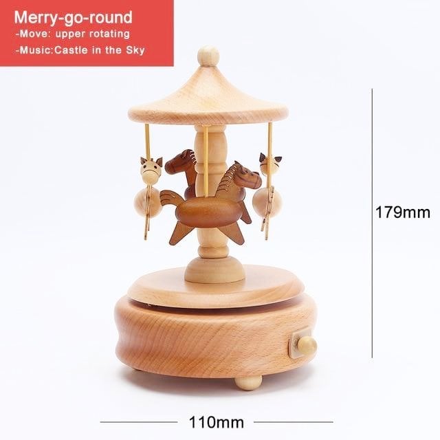 (🔥Last Day Promotion-SAVE 50% OFF)Handmade Wooden Rotating Music Boxes-BUY 2 GET 10% OFF & FREE SHIPPING