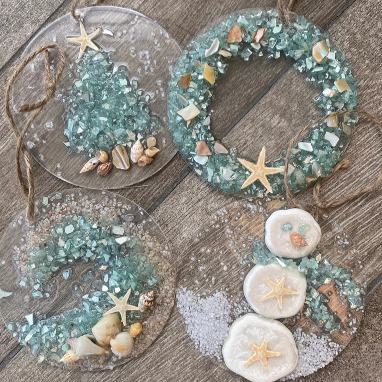 🌊Handcrafted Coastal Christmas Ornament