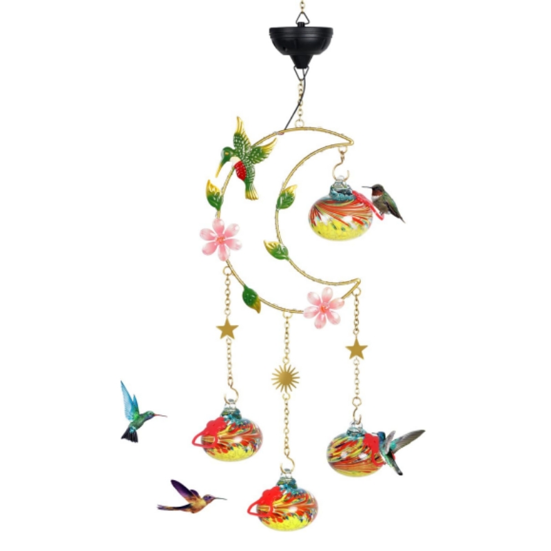 On Sale🔥Solar Moon Light Hummingbird Feeders