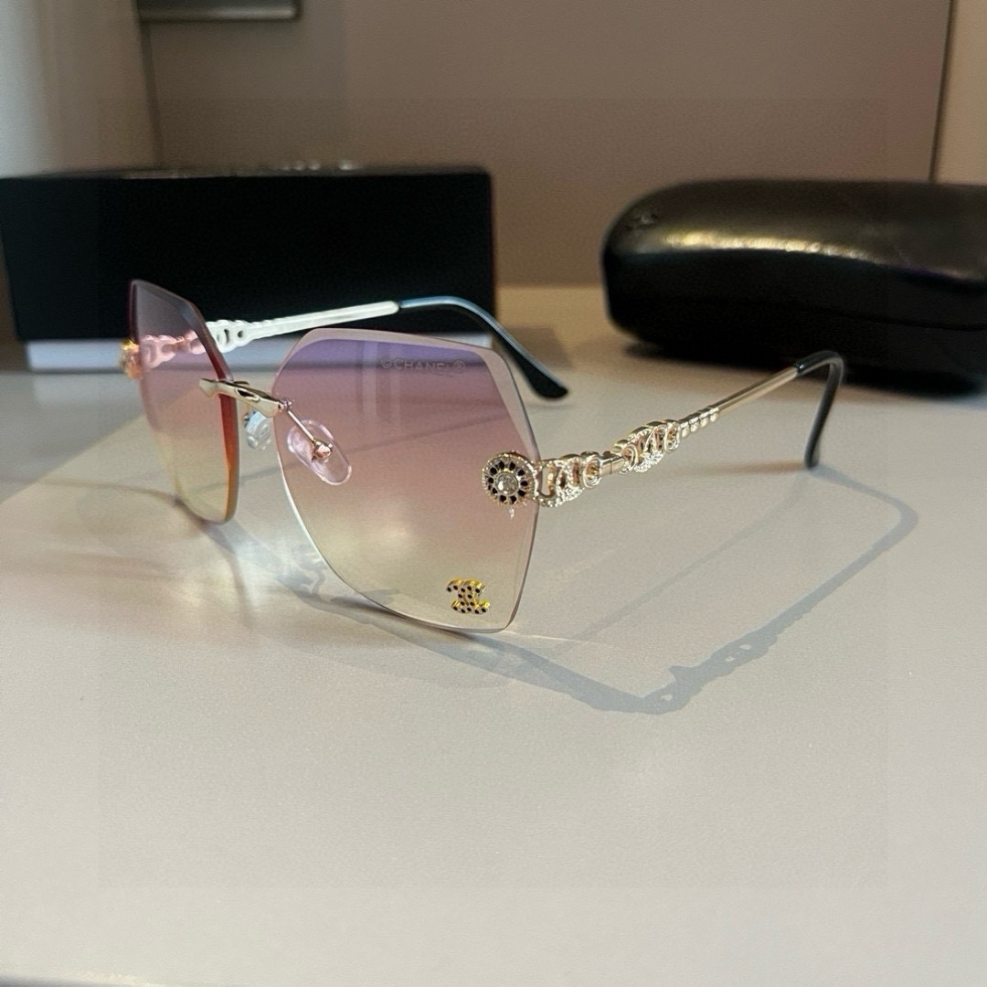 Chanel rimless sunglasses