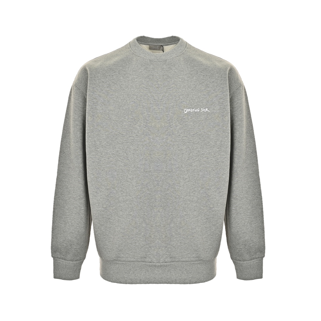 Dior 24Fw signature embroidered crewneck sweatshirt