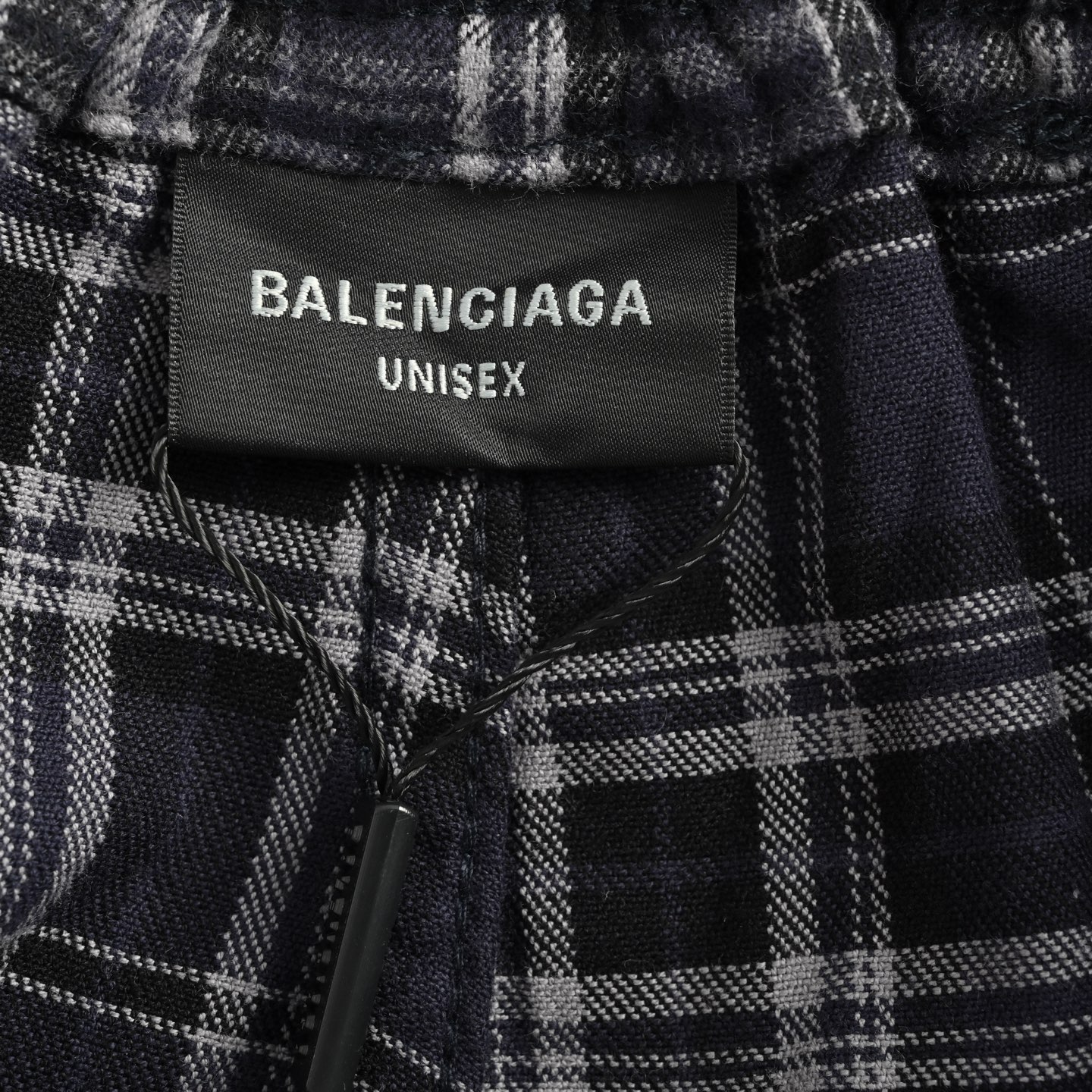 Balenciaga 25ss checked flannel trousers