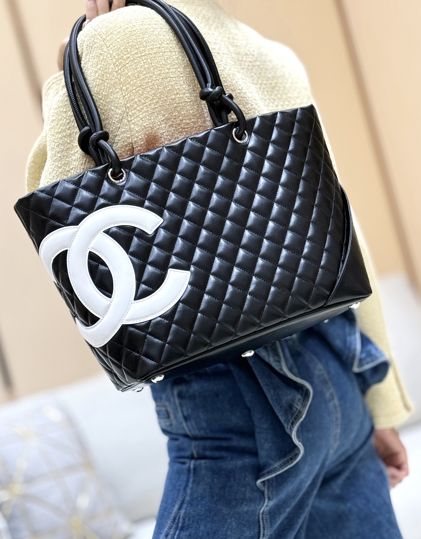 Chanel used Cambon tote A29795 00158