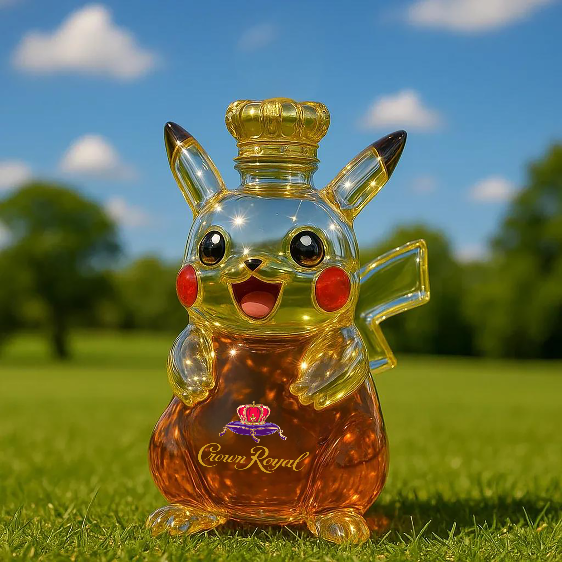 Pikacu Whiskey Bottle