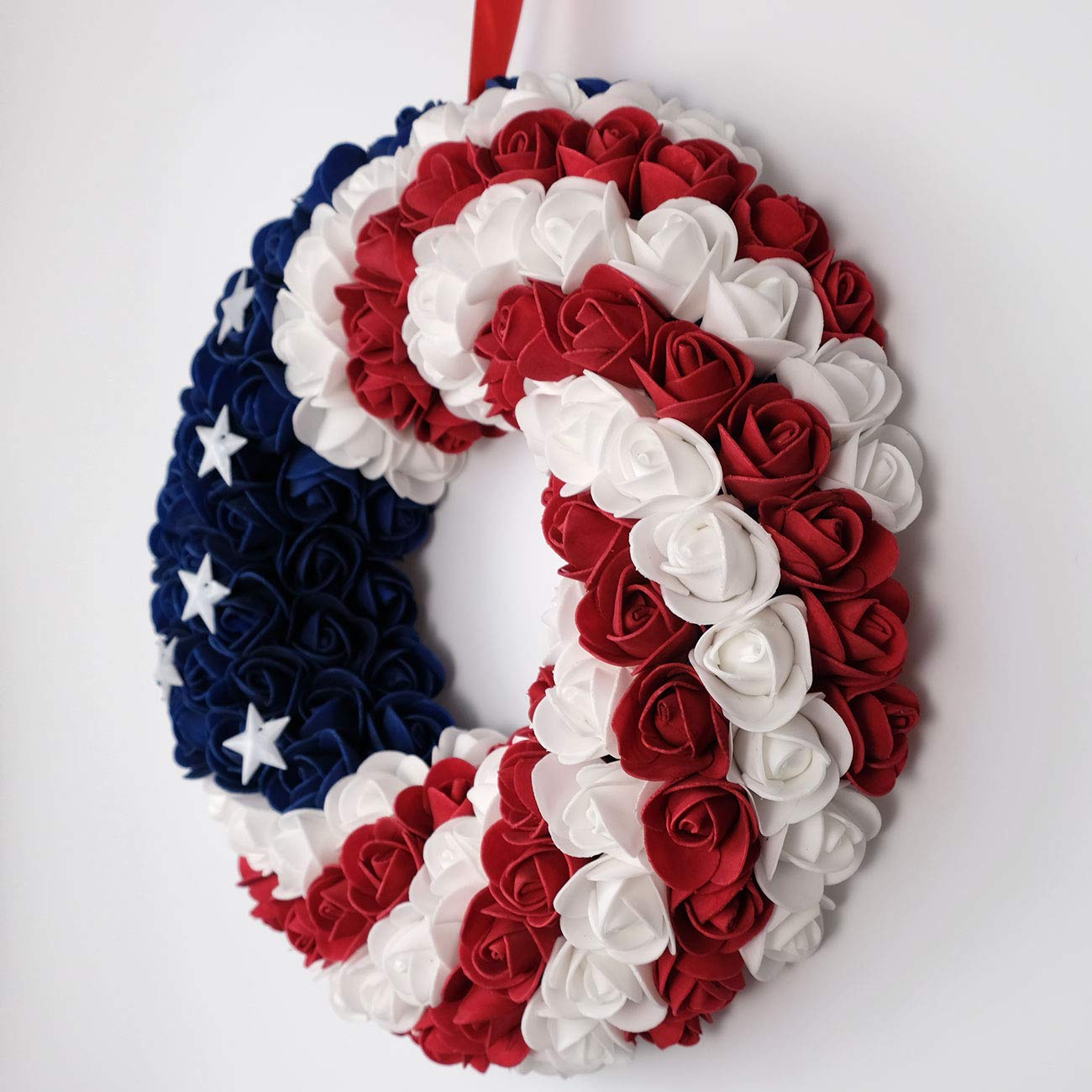 🔥[SAVE 50% OFF]-- 45CM/18 Inch Handmade American Flag Wreath