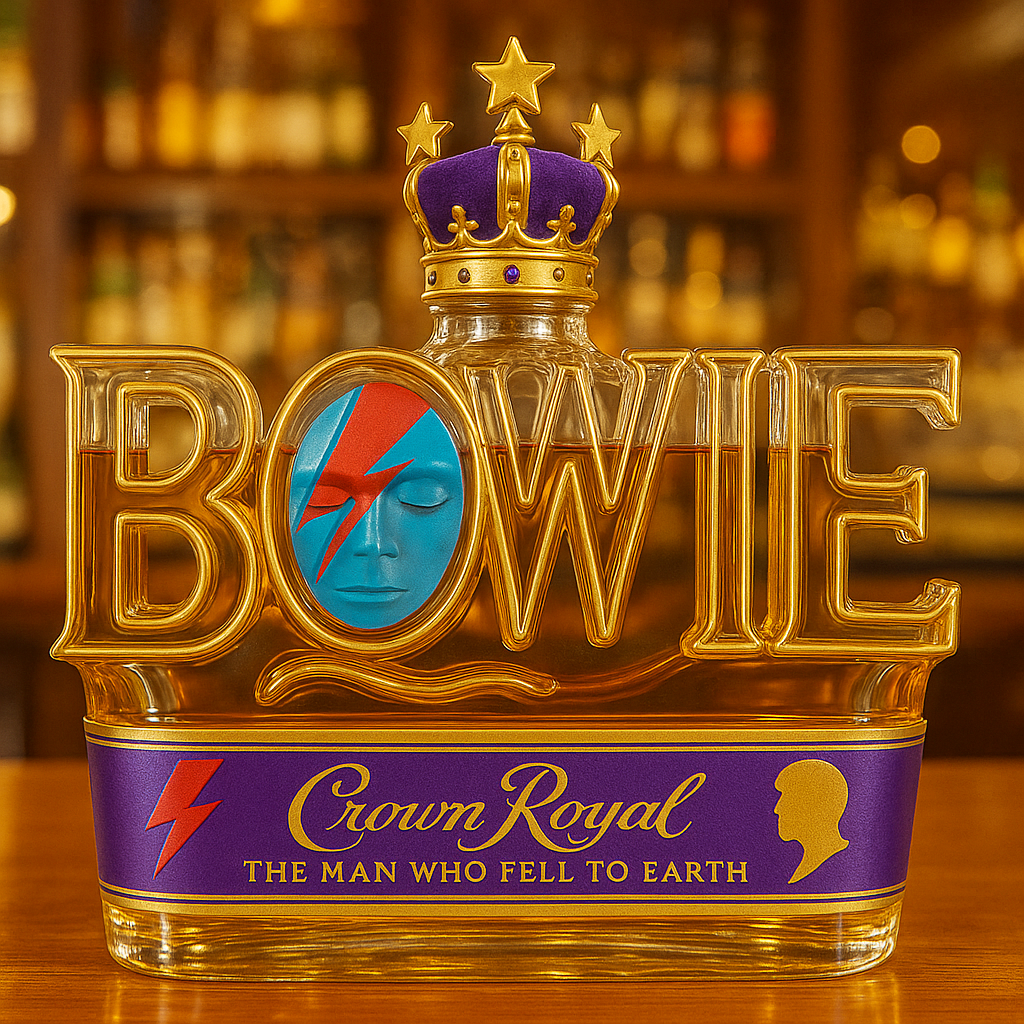 David Bowie Whiskey Bottle