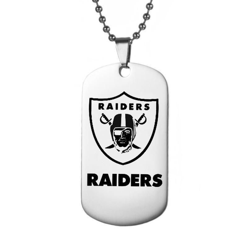 LAS VEGAS RAIDERS TITANIUM STEEL DOG TAG