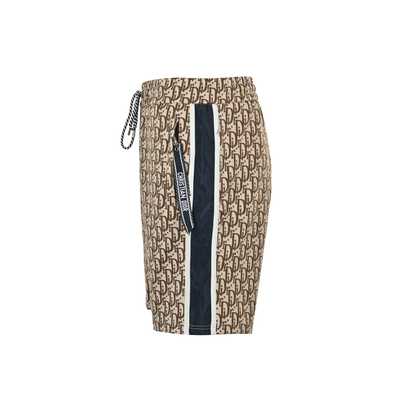 Dior 25ss all over print monogram jacquard side webbing shorts