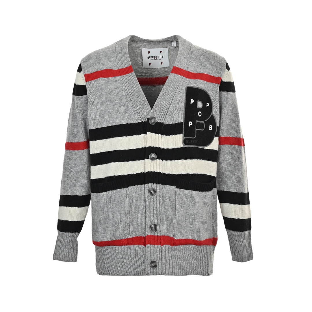 Burberry 24Fw Intarsia Collaboration Wool Cardigan