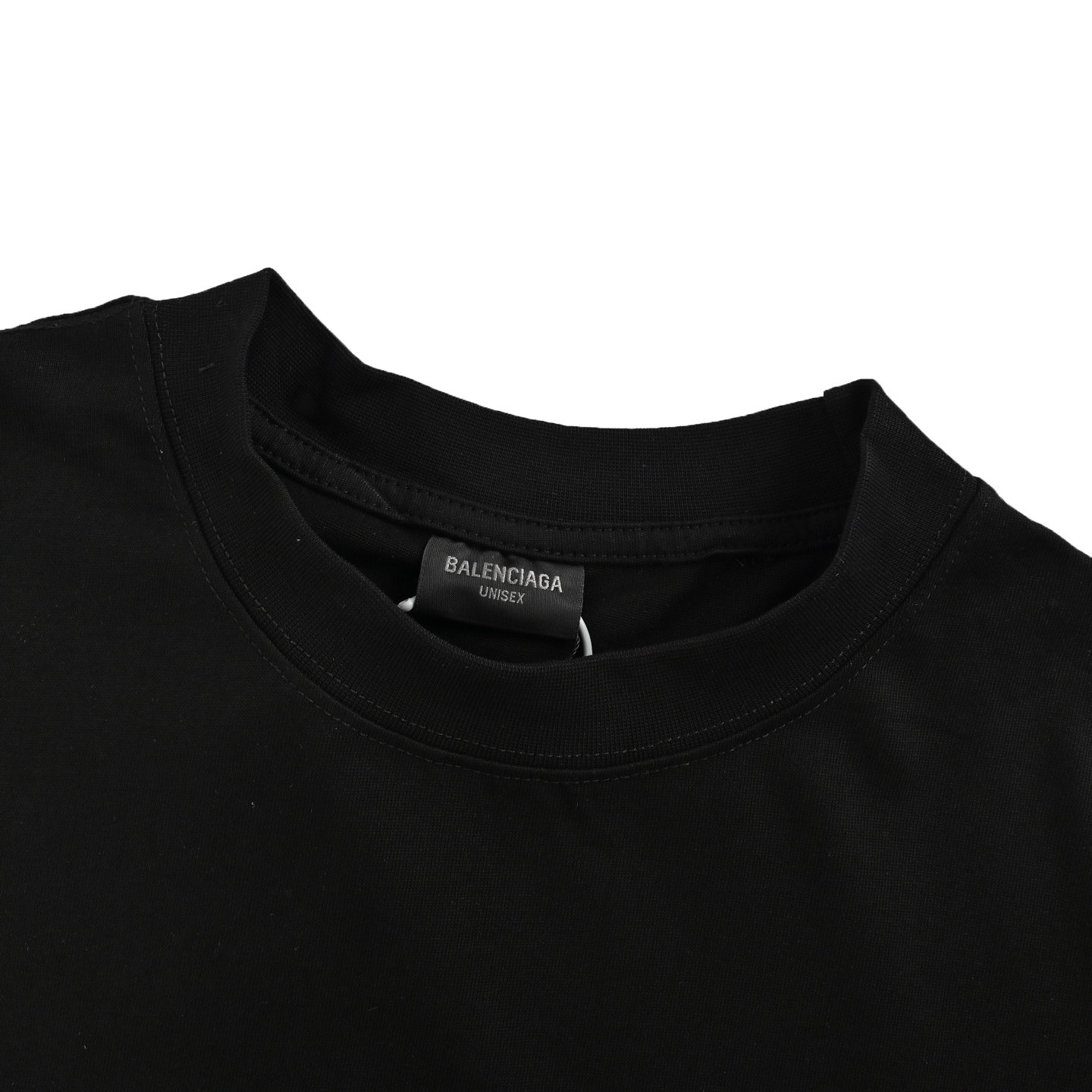 Balenciaga Cola black tape printed short sleeves