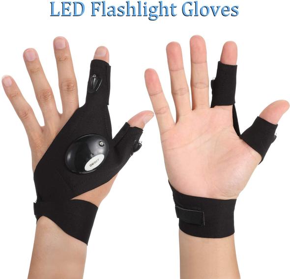 (🎄Early Christmas Sale🎄- Save 50% OFF) LED Gloves With Waterproof Lights- A pair(Left hand+Right hand)
