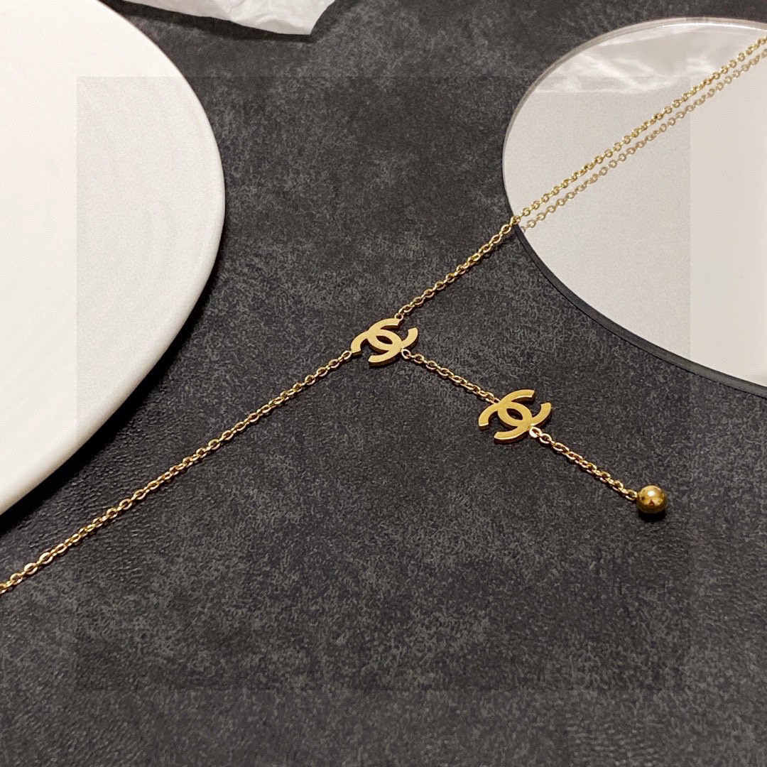 Chanel new double necklace