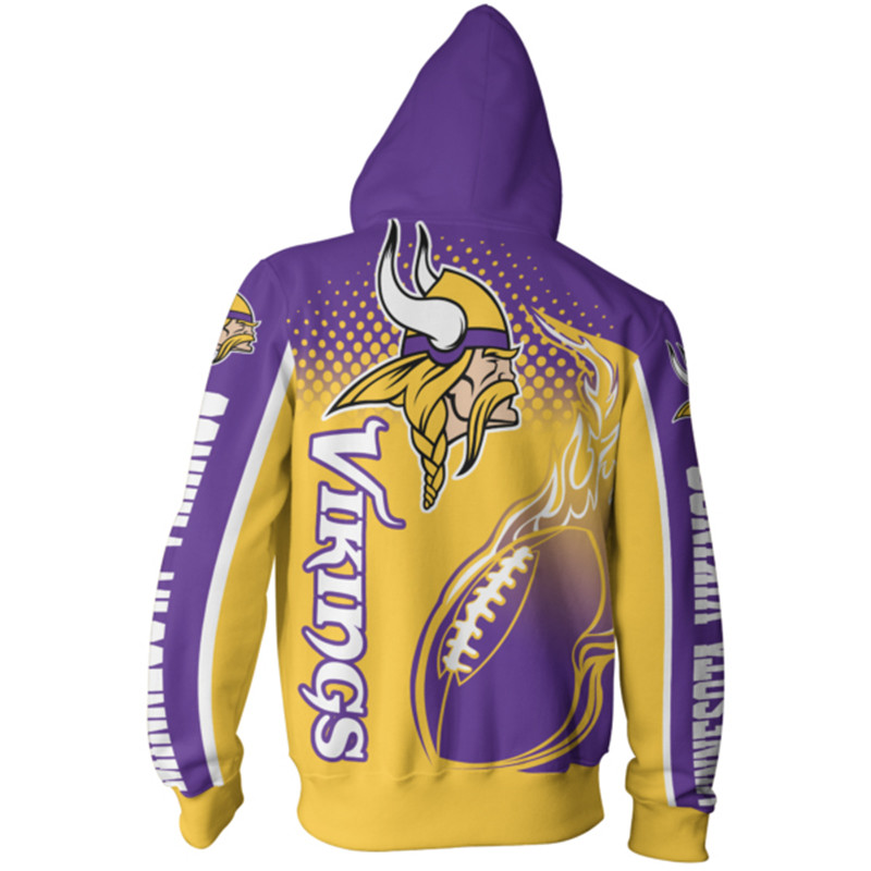 MINNESOTA VIKINGS 3D HOODIE MMVV011