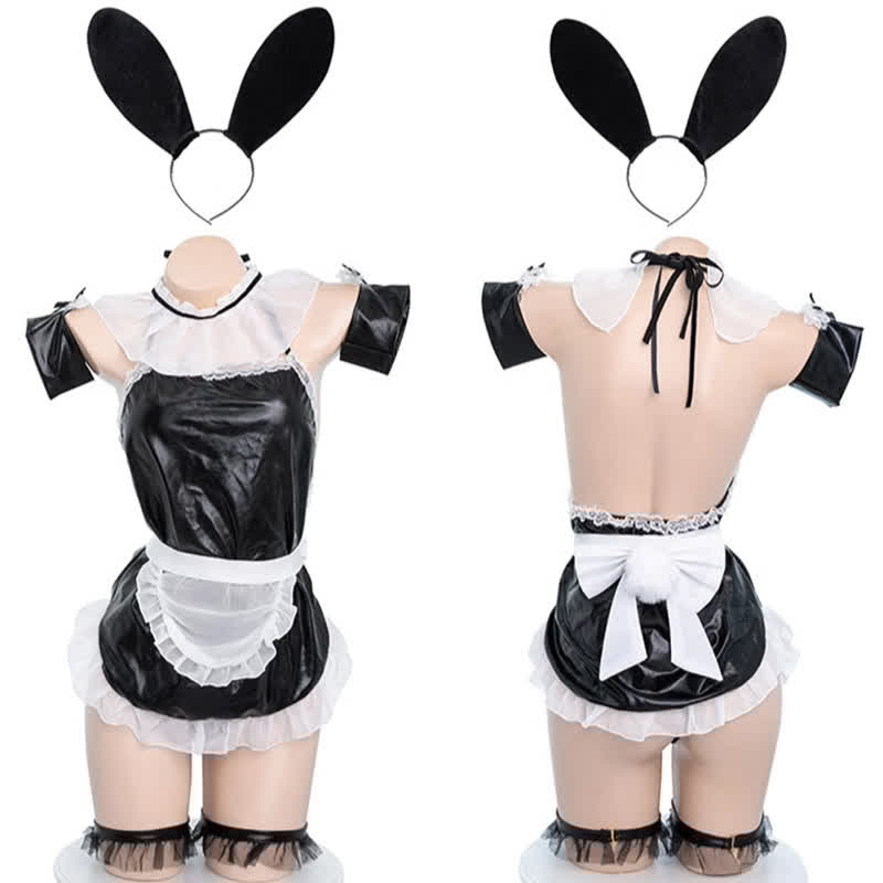 Sexy Maid Lace Stockings Lingerie Dress