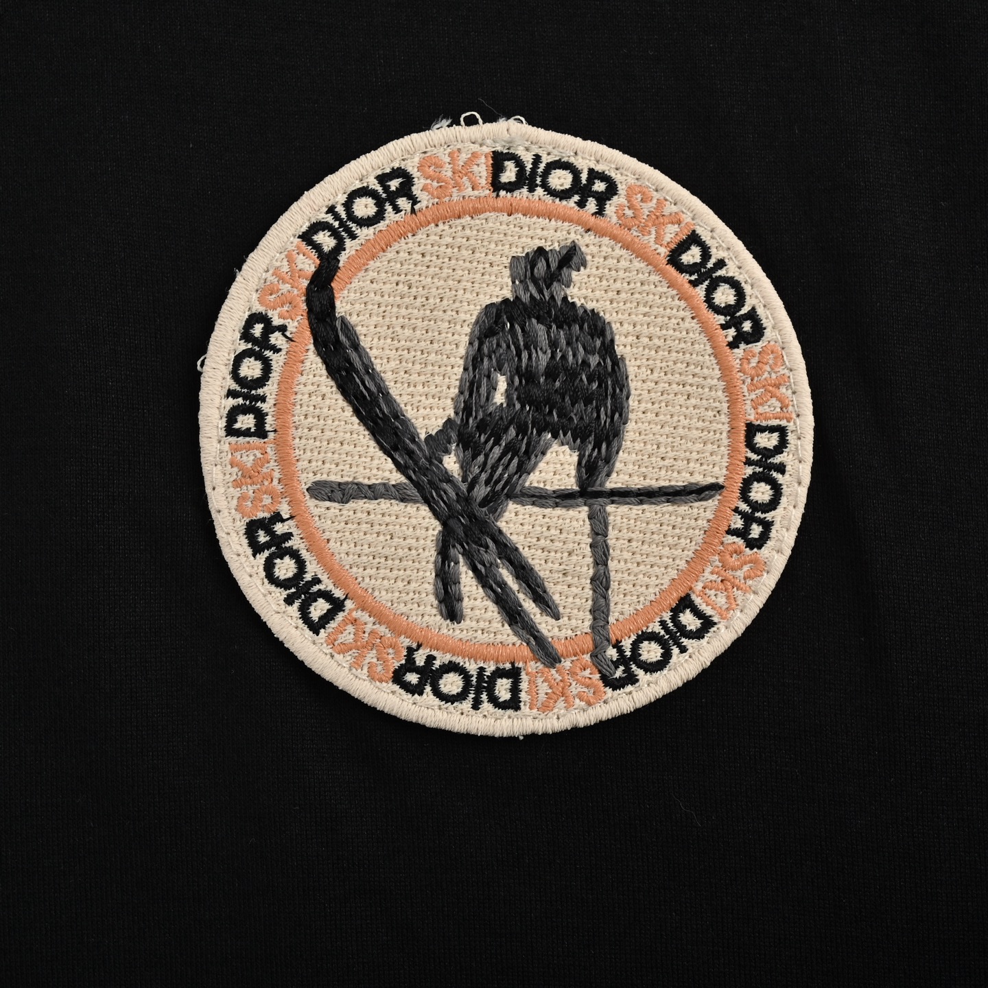 Dior patch logo embroidered short sleeves