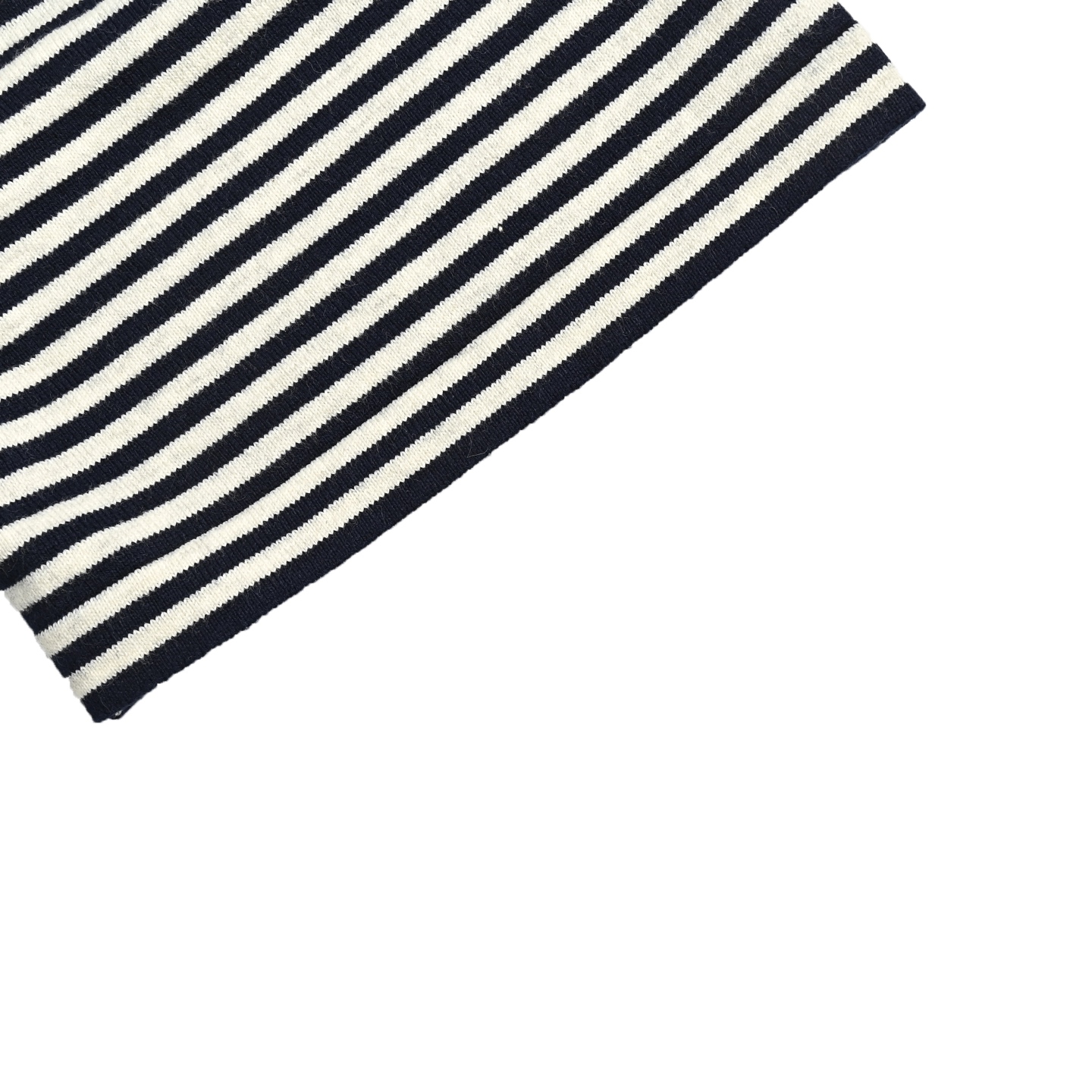 Prada 23ss blue and white striped knitted Polo short sleeve