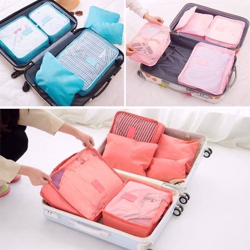✈6 pieces portable luggage packing cubes🧳Buy More Save More🚗