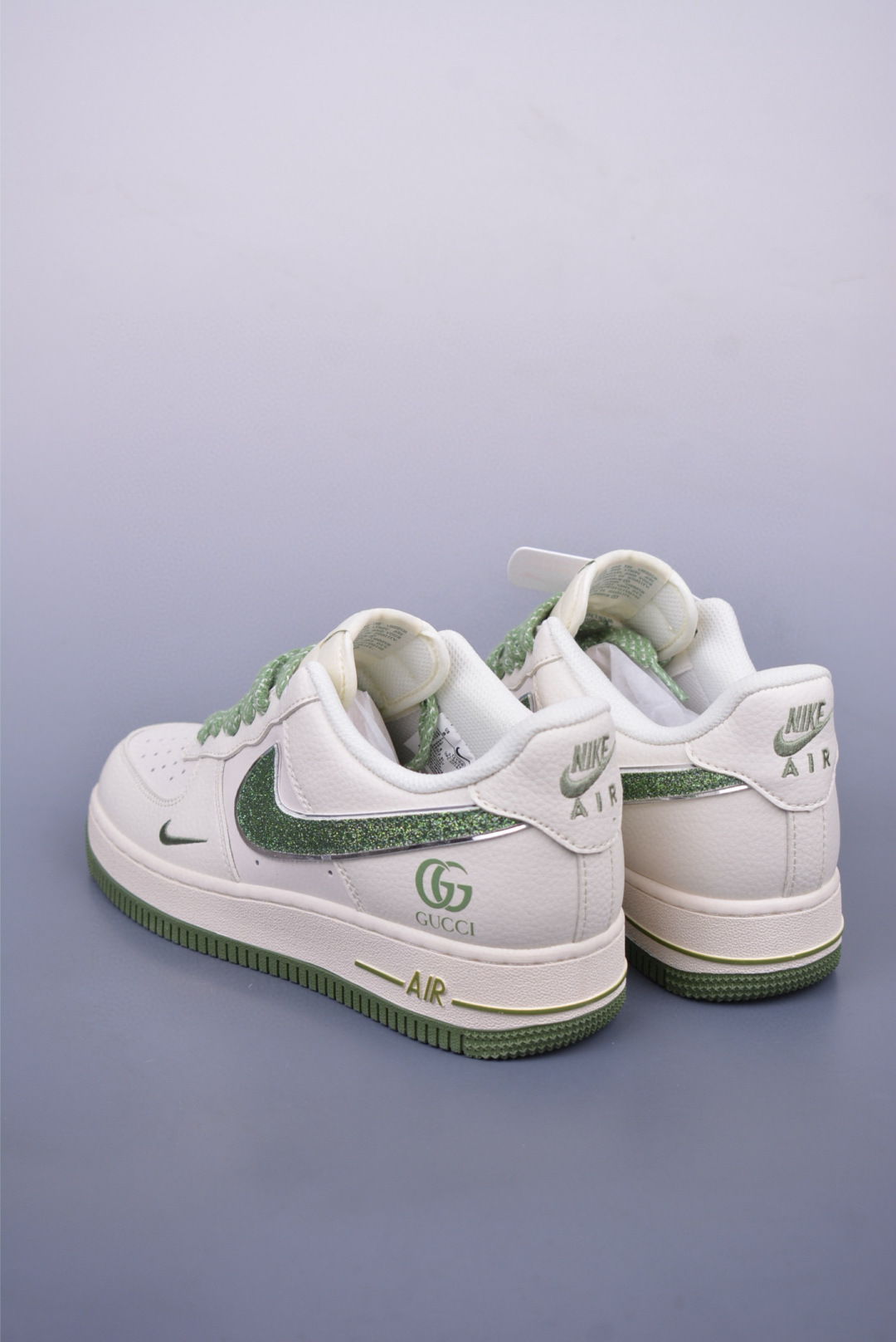 Gucci x Nike Air Force 1 07 Low Sneakers White Green QY6818-607