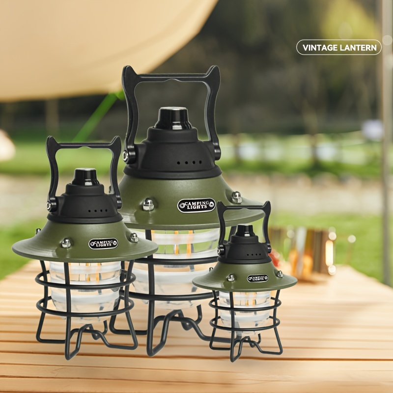 Camping Lantern, 5000mAh Dimmable LED Retro Lantern